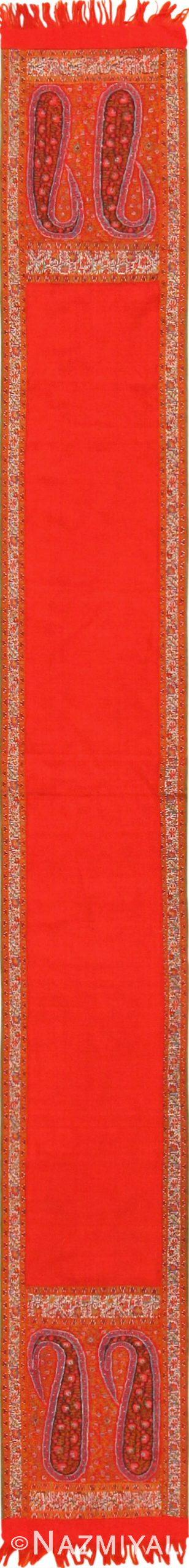 Long Antique Indian Paisley Shawl #45487 by Nazmiyal Antique Rugs