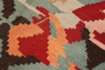 Weave detail Vintage Turkish Kilim rug 50322 by Nazmiyal
