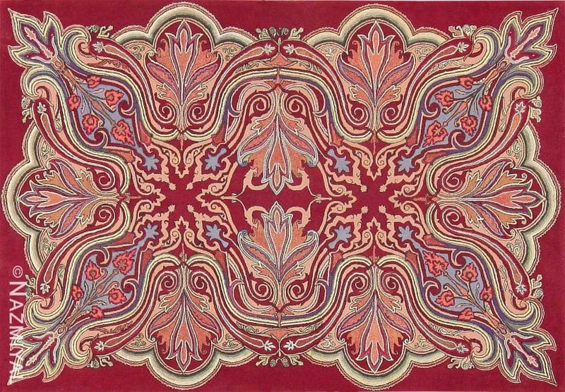 Rare Antique Art Nouveau American Hooked Rug Rare Antique Art Nouveau American Hooked Rug Nazmiyal