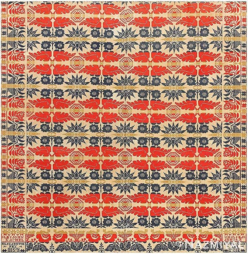 Antique American Ingrain Rug By John Kachel Antique American Ingrain Rug By John Kachel Nazmiyal