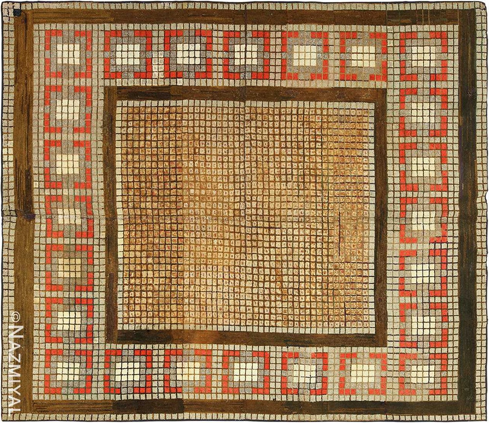 Antique American Hooked Rug Antique American Hooked Rug #49529 by Nazmiyal Antique Rugs