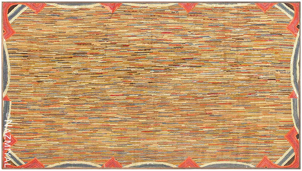 Antique American Hooked Rug Antique American Hooked Rug #50289 by Nazmiyal Antique Rugs