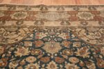 Blue Room Size Antique Persian Isfahan Rug 50333 Floral Top Nazmiyal