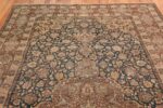 Blue Room Size Antique Persian Isfahan Rug 50333 Geometric Top Nazmiyal