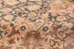 Blue Room Size Antique Persian Isfahan Rug 50333 Ivory Pile Nazmiyal