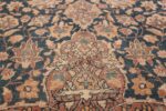 Blue Room Size Antique Persian Isfahan Rug 50333 Tiara Design Nazmiyal