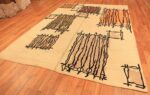 Full Vintage Mid century room size American hooked rug 50218 by Nazmiyal