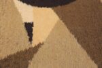 Vintage Mid Century Swedish Rya Shag Rug 48579 Colors Collide Nazmiyal