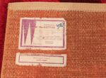 Vintage Mid Century Swedish Rya Shag Rug 48579 Label Tag Nazmiyal
