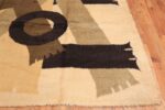 Vintage Mid Century Swedish Rya Shag Rug 48579 Side Corner Nazmiyal