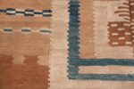 vintage scandinavian swedish kilim rug 48558 lines Nazmiyal