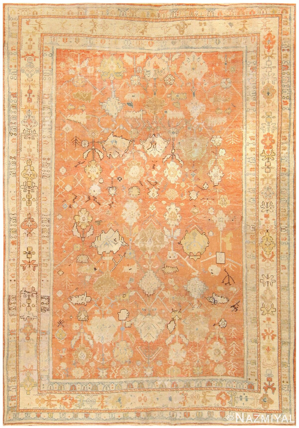 Antique Ghiordes Turkish Carpet 50236 Nazmiyal