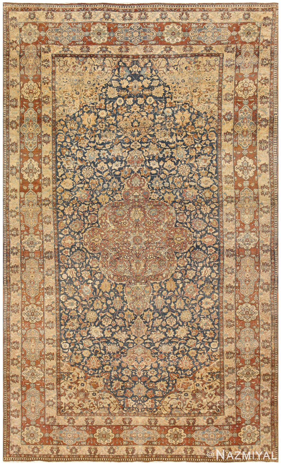 Antique Persian Isfahan Rug 50333 Detail/Large View