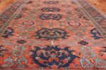 Antique 18th Century Turkish Smyrna Oushak Rug 47436 Field Design Nazmiyal