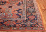 Antique 18th Century Turkish Smyrna Oushak Rug 47436 Side Corner Nazmiyal