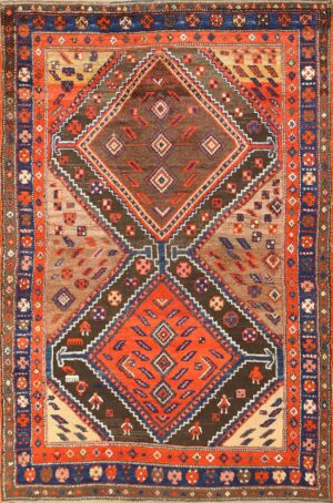 Antique Persian Tribal Kurdish Rug 48610 by Nazmiyal