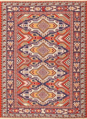 Vintage Caucasian Soumak Rug 50348 Nazmiyal