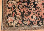 beautiful black background antique karabagh rug 50366 corner Nazmiyal