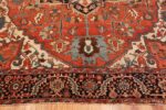 Border Antique room size Persian Heriz Serapi rug 48320 by Nazmiyal