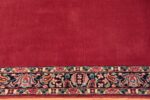 Border Vintage Persian floral Kerman red runner rug 50349 by Nazmiyal