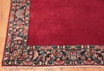 Corner Vintage Persian floral Kerman red runner rug 50349 by Nazmiyal