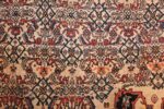 fine antique ivory persian sarouk farahan rug 48635 field Nazmiyal