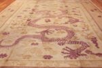 funky antique purple chinese dragon design rug 50385 darkside Nazmiyal