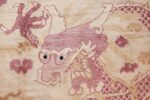funky antique purple chinese dragon design rug 50385 head Nazmiyal