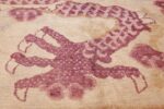 funky antique purple chinese dragon design rug 50385 paws Nazmiyal