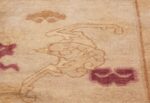 funky antique purple chinese dragon design rug 50385 side Nazmiyal