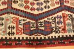 tribal antique 19th century turkish kilim 48609 border Nazmiyal