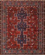 Vintage Persian Tribal Qashqai Rug 50355 Nazmiyal