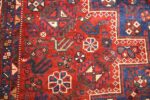 vintage persian tribal qashqai rug 50355 horses Nazmiyal