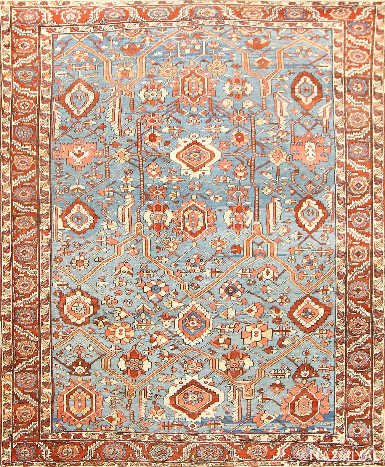 Antique Persian Serapi Rug 48634 Detail/Large View