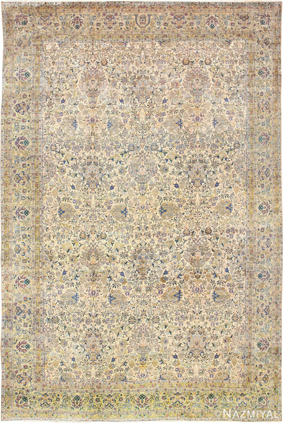 Large Antique Fine Persian Kerman Carpet 50405 by Nazmiyal