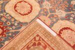 Weave Light blue Antique Indian Agra carpet 48646 by Nazmiyal