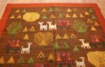 whimsical vintage swedish kilim folk art rug 48596 top Nazmiyal