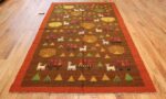 whimsical vintage swedish kilim folk art rug 48596 whole Nazmiyal