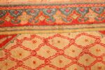 antique arts and crafts turkish oushak runner rug 48675 border Nazmiyal