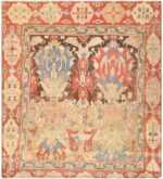 Antique Turkish Oushak Rug 48663 Detail/Large View