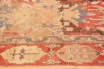 Border Antique 17th Century Smyrna Turkish Oushak rug 48663 by Nazmiyal