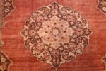 coral antique persian tabriz rug 50362 medallion Nazmiyal