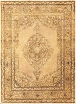 Fine Scatter Size Antique Persian Tabriz Rug 50401 Nazmiyal