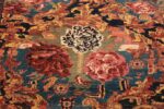 Flower detail Antique Golfarang Persian Bidjar runner rug 48630 by Nazmiyal