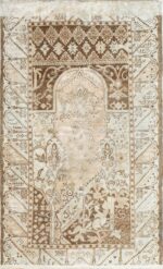 Geometric Antique Turkish Ghiordes Rug 50290 Nazmiyal