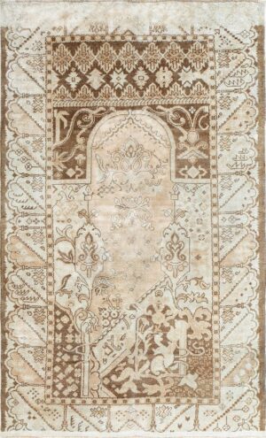 Geometric Antique Turkish Ghiordes Rug 50290 Nazmiyal