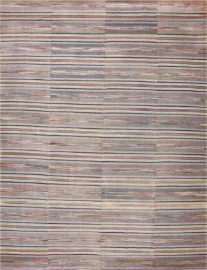 Large Room Size Antique America Rag Rug 48668 Nazmiyal