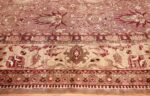 large square antique indian agra rug 46911 border Nazmiyal