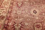 large square antique indian agra rug 46911 leaf Nazmiyal
