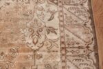 Neutral Antique Turkish Ghiordes Oushak Rug 50290 Border Design Nazmiyal